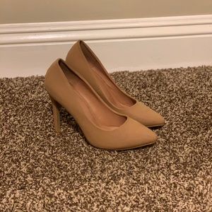 Tan heels. Size 6.
